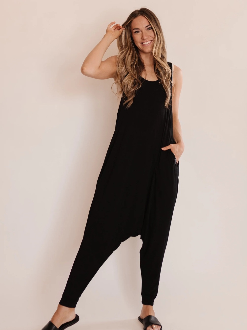 Momper Romper Black Romper in Size Medium